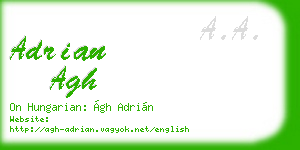 adrian agh business card